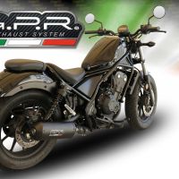 Escape compatible con Honda Cmx 500 Rebel 2021-2023, Ghisa , Escape legal, homologado, silenciador con db killer desmontable y tubo de conexión específico 