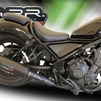 Escape compatible con Honda Cmx 500 Rebel 2021-2023, Ghisa , Escape legal, homologado, silenciador con db killer desmontable y tubo de conexión específico 