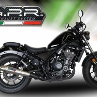 Escape compatible con Honda Cmx 300 Rebel 2017-2020, Ultracone, Escape legal, homologado, silenciador con db killer desmontable y tubo de conexión específico 