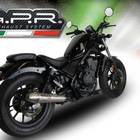 Escape compatible con Honda Cmx 300 Rebel 2017-2020, Ultracone, Escape legal, homologado, silenciador con db killer desmontable y tubo de conexión específico 