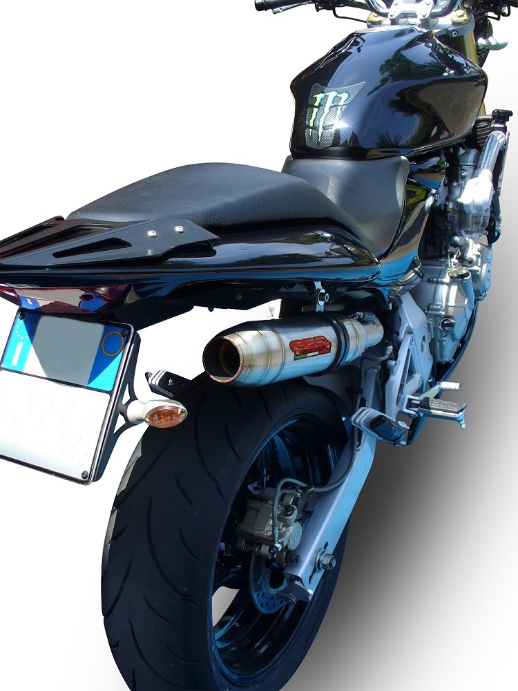 Escape compatible con Honda Hornet Cb 600 F 2003-2006, Deeptone Inox, Escape legal, homologado, silenciador con db killer desmontable y tubo de conexión específico 