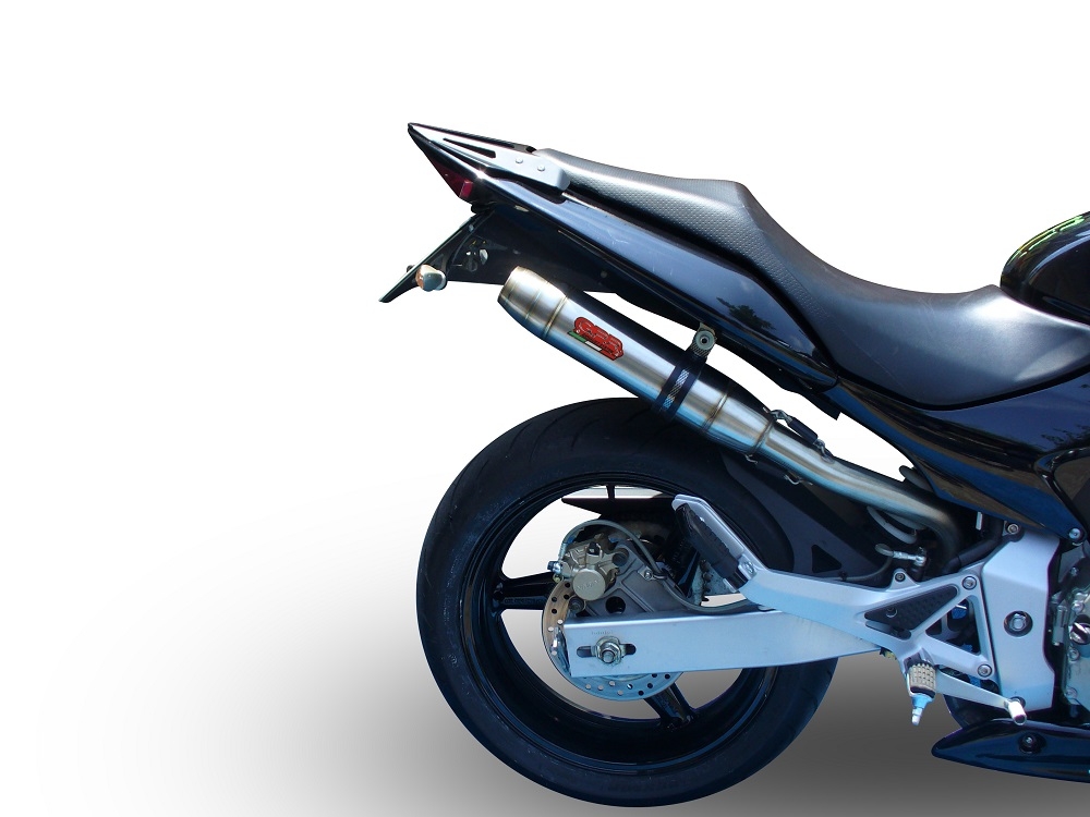 Escape compatible con Honda Hornet Cb 600 F 2003-2006, Deeptone Inox, Escape legal, homologado, silenciador con db killer desmontable y tubo de conexión específico 