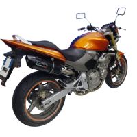 Escape compatible con Honda Hornet Cb 600 F 2003-2006, Furore Nero, Escape legal, homologado, silenciador con db killer desmontable y tubo de conexión específico 