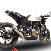 Escape compatible con Husqvarna Svartpilen 701 2018-2020, Powercone Evo, Escape legal, homologado, silenciador con db killer desmontable y tubo de conexión específico 