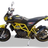 Escape compatible con Husqvarna Nuda 900 - Nuda 900 R 2012-2013, Furore Nero, Escape legal, homologado, silenciador con db killer desmontable y tubo de conexión específico 