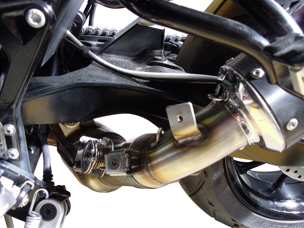 Escape compatible con Husqvarna Nuda 900 - Nuda 900 R 2012-2013, Albus Ceramic, Escape legal, homologado, silenciador con db killer desmontable y tubo de conexión específico 