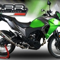 GPR escape compatible con  Kawasaki Versys-X 300 2022-2023, Powercone Evo, Escape legal, homologado, silenciador con catalizador, db killer desmontable y tubo de conexión específico 