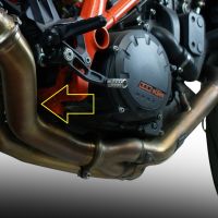 Escape compatible con Ktm Super Duke 1290 GT 2022-2024, Decatalizzatore, Tubo supresor de catalizador 