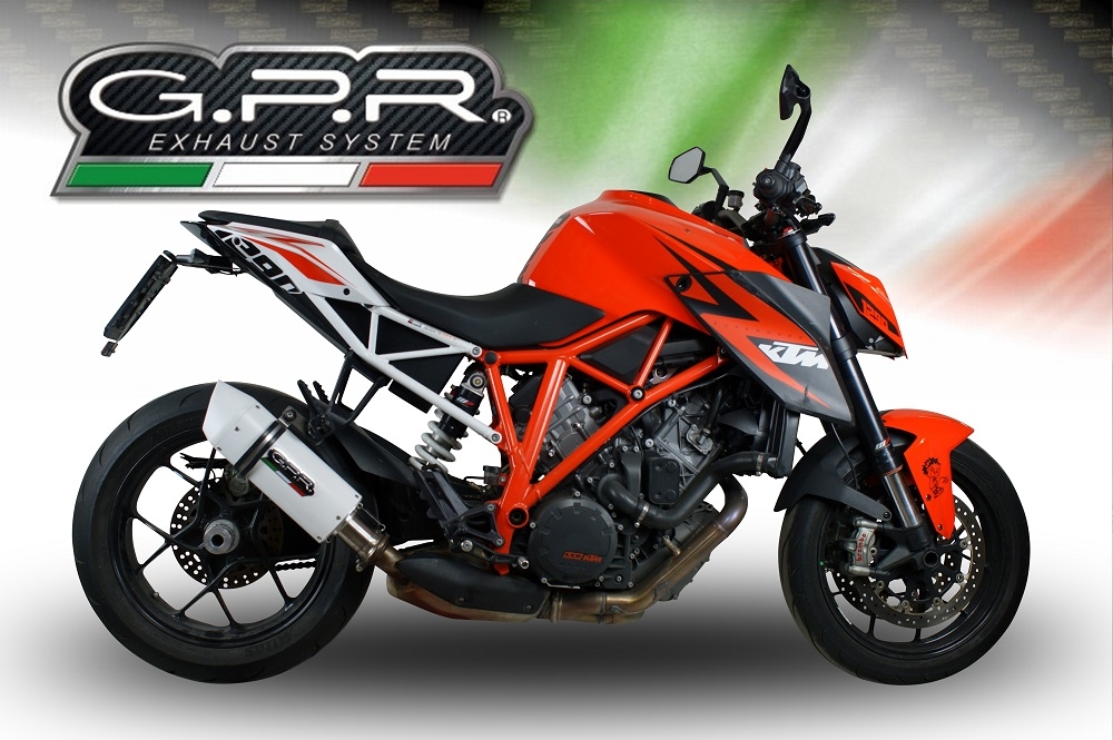 Escape compatible con Ktm Super Duke 1290 GT 2022-2024, Albus Evo4, Escape legal, homologado, silenciador con db killer desmontable y tubo de conexión específico 