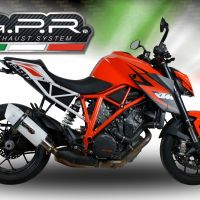 Escape compatible con Ktm Super Duke 1290 GT 2022-2024, Albus Evo4, Escape legal, homologado, silenciador con db killer desmontable y tubo de conexión específico 