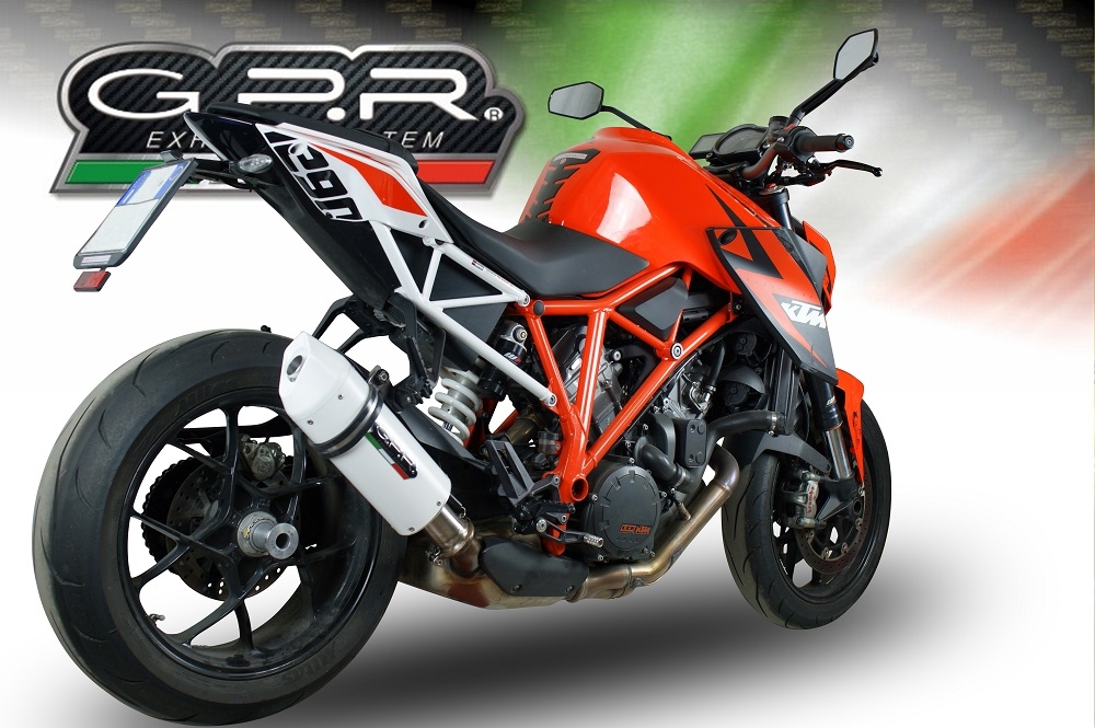 Escape compatible con Ktm Super Duke 1290 GT 2022-2024, Albus Evo4, Escape legal, homologado, silenciador con db killer desmontable y tubo de conexión específico 