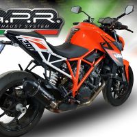 Escape compatible con Ktm Super Duke 1290 GT 2016-2021, Furore Evo4 Nero, Escape legal, homologado, silenciador con db killer desmontable y tubo de conexión específico 