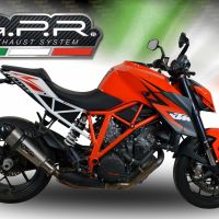 Escape compatible con Ktm Super Duke 1290 GT 2022-2024, GP Evo4 Titanium, Escape legal, homologado, silenciador con db killer desmontable y tubo de conexión específico 