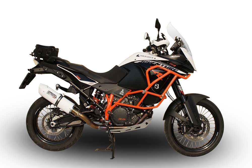 Escape compatible con Ktm Lc 8 Adventure 1050 2015-2016, Albus Ceramic, Escape legal, homologado, silenciador con db killer desmontable y tubo de conexión específico 