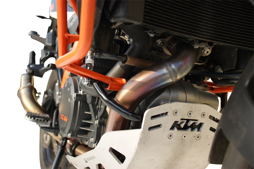 Escape compatible con Ktm LC 8 Super Adventure 1290 - S - R - T 2017-2020, Decatalizzatore, Tubo supresor de catalizador 