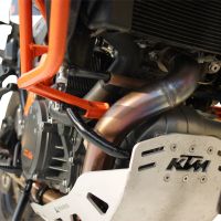 Escape compatible con Ktm LC 8 Super Adventure 1290 - S - R - T 2017-2020, Decatalizzatore, Tubo supresor de catalizador 