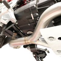 Escape compatible con Moto Guzzi V85 TT 2019-2020, Decatalizzatore, Tubo supresor de catalizador 