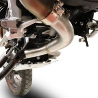 Escape compatible con Moto Guzzi V85 TT 2019-2020, Decatalizzatore, Tubo supresor de catalizador 