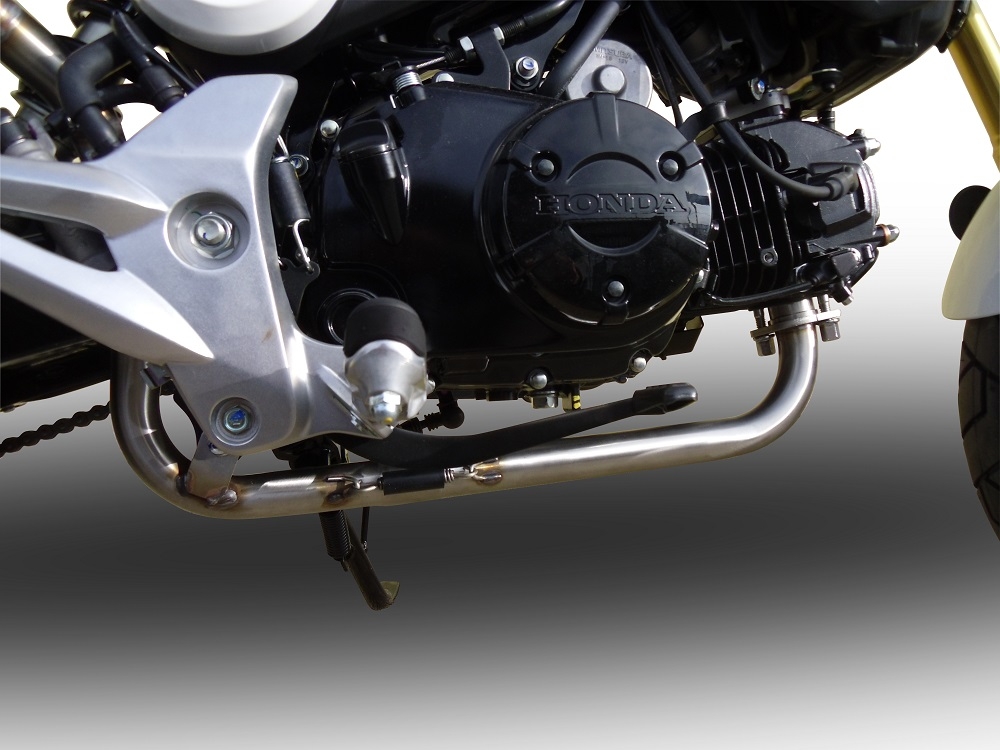 Escape compatible con Honda Msx - Grom 125 2018-2020, Decatalizzatore, Tubo supresor de catalizador 