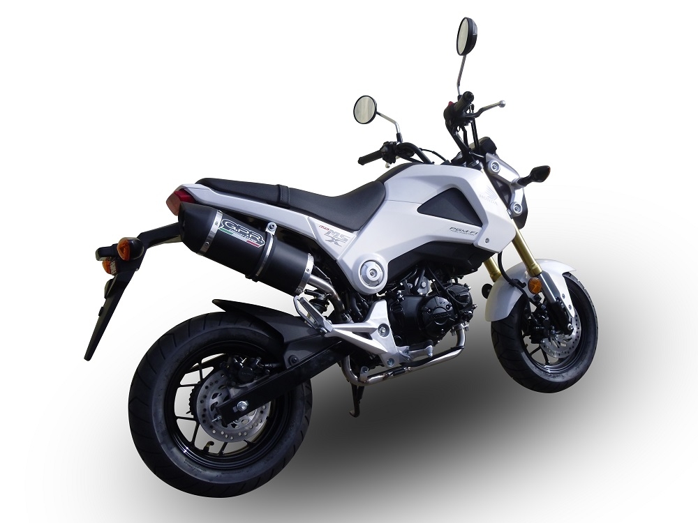 Escape compatible con Honda Msx - Grom 125 2013-2017, Furore Nero, Escape racing, linea completa, suministrado con colector especifico, articulo sin homologacion 