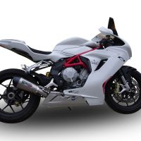Escape compatible con Mv Agusta F3 675 2017-2020, Gpe Ann. titanium, Escape homologaedo, legal para mercados fuera de la UE, incluido tubo de enlace y db killer extraíble 