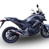 Escape compatible con Honda Nc 750 X - S Dct 2014-2015, Deeptone Inox, Escape legal, homologado, silenciador con db killer desmontable y tubo de conexión específico 