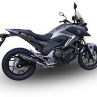 Escape compatible con Honda Nc 750 X - S Dct 2014-2015, Furore Nero, Escape legal, homologado, silenciador con db killer desmontable y tubo de conexión específico 