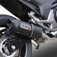 Escape compatible con Honda Integra 750 2016-2020, Furore Evo4 Nero, Escape legal, homologado, silenciador con db killer desmontable y tubo de conexión específico 
