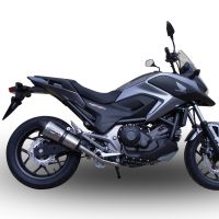 Escape compatible con Honda Nc 700 X - S Dct 2012-2018, Gpe Ann. titanium, Escape legal, homologado, silenciador con db killer desmontable y tubo de conexión específico 