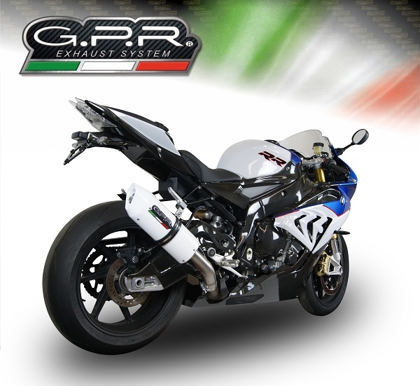 Escape compatible con Bmw S 1000 RR -M 2015-2016, Albus Ceramic, Escape legal, homologado, silenciador con db killer desmontable y tubo de conexión específico 