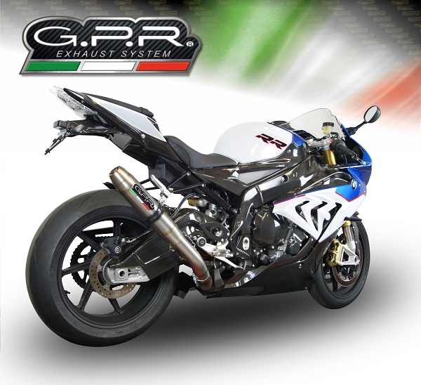 Escape compatible con Bmw S 1000 RR -M 2015-2016, Deeptone Inox, Escape legal, homologado, silenciador con db killer desmontable y tubo de conexión específico 
