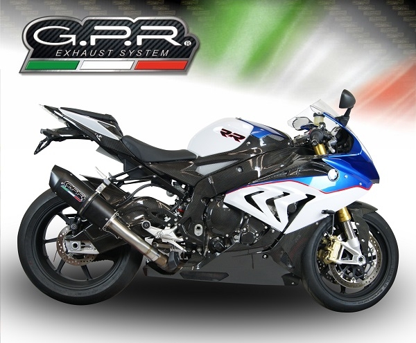 Escape compatible con Bmw S 1000 RR -M 2015-2016, Furore Nero, Escape legal, homologado, silenciador con db killer desmontable y tubo de conexión específico 