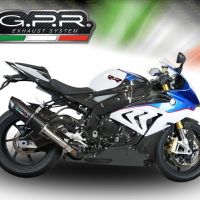 Escape compatible con Bmw S 1000 RR -M 2015-2016, Furore Nero, Escape legal, homologado, silenciador con db killer desmontable y tubo de conexión específico 