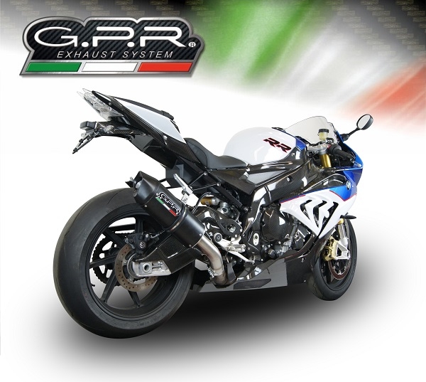 Escape compatible con Bmw S 1000 RR -M 2015-2016, Furore Nero, Escape legal, homologado, silenciador con db killer desmontable y tubo de conexión específico 