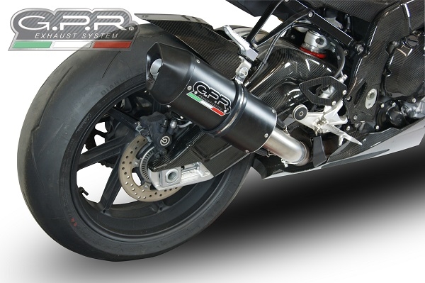 Escape compatible con Bmw S 1000 RR -M 2015-2016, Furore Nero, Escape legal, homologado, silenciador con db killer desmontable y tubo de conexión específico 