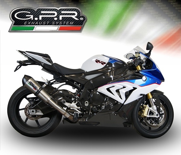 Escape compatible con Bmw S 1000 RR -M 2015-2016, Gpe Ann. titanium, Escape legal, homologado, silenciador con db killer desmontable y tubo de conexión específico 