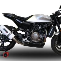 Escape compatible con Husqvarna Vitpilen 701 2018-2020, Albus Evo4, Escape legal, homologado, silenciador con db killer desmontable y tubo de conexión específico 