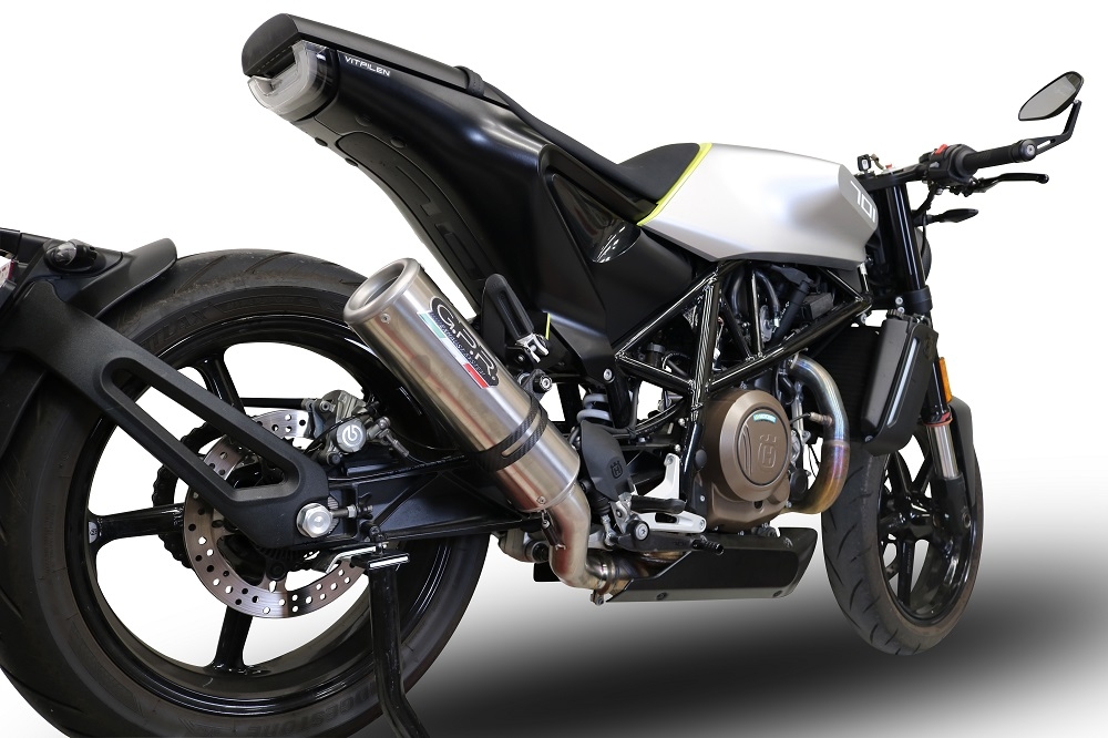 Escape compatible con Husqvarna Vitpilen 701 2018-2020, M3 Inox , Escape legal, homologado, silenciador con db killer desmontable y tubo de conexión específico 