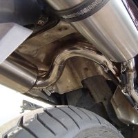 Escape compatible con Honda Vfr 800 V-Tec 2002-2013, M3 Poppy , Par de terminales de escape homologados, con db killer extraíbles y tubos de conexión específicos 