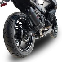 Escape compatible con Kawasaki Z 300 2014-2017, Furore Nero, Escape legal, homologado, silenciador con db killer desmontable y tubo de conexión específico 