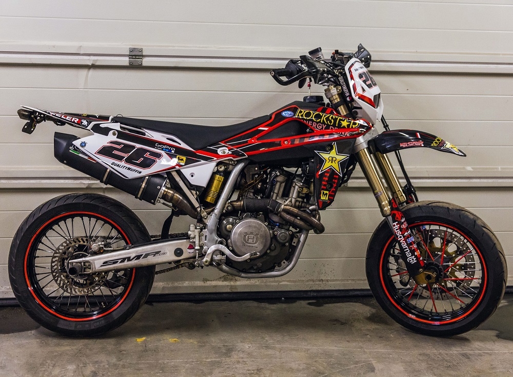 Escape compatible con Husqvarna Sm - Te 450 R 2004-2004, Furore Poppy, Escape legal, homologado, silenciador con db killer desmontable y tubo de conexión específico 