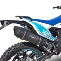Escape compatible con UM Motorcycles Dsr SM - EX 125 2018-2020, Furore Nero, Escape homologado para ruido con colector racing 