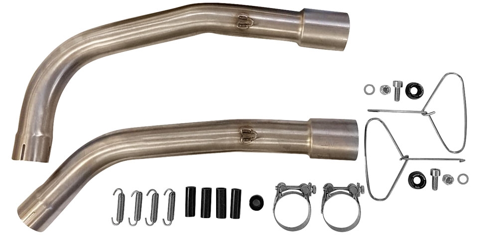 Escape compatible con Honda Vtr 1000 Sp-1 RC51 2000-2001, M3 Titanium Natural, Par de terminales de escape homologados, con db killer extraíbles y tubos de conexión específicos 