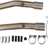 Escape compatible con Honda Vtr 1000 Sp-1 RC51 2000-2001, M3 Titanium Natural, Par de terminales de escape homologados, con db killer extraíbles y tubos de conexión específicos 