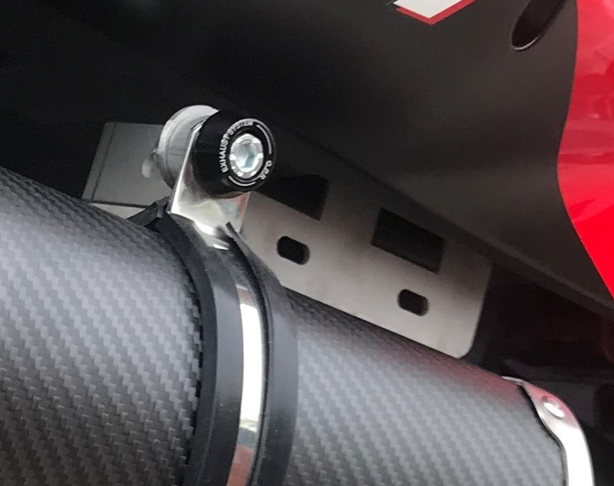 Escape compatible con Honda Vtr 1000 Sp-1 RC51 2000-2001, M3 Titanium Natural, Par de terminales de escape homologados, con db killer extraíbles y tubos de conexión específicos 