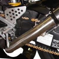 Escape compatible con Honda Vtr 1000 Sp-2 RC51 2002-2006, Trioval, Par de terminales de escape homologados, con db killer extraíbles y tubos de conexión específicos 