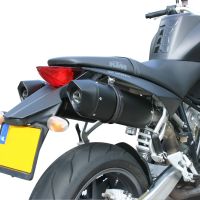 Escape compatible con Ktm Superduke 990 - R ( LC8) 2004-2012, Furore Nero, Par de terminales de escape homologados, con db killer extraíbles y tubos de conexión específicos 
