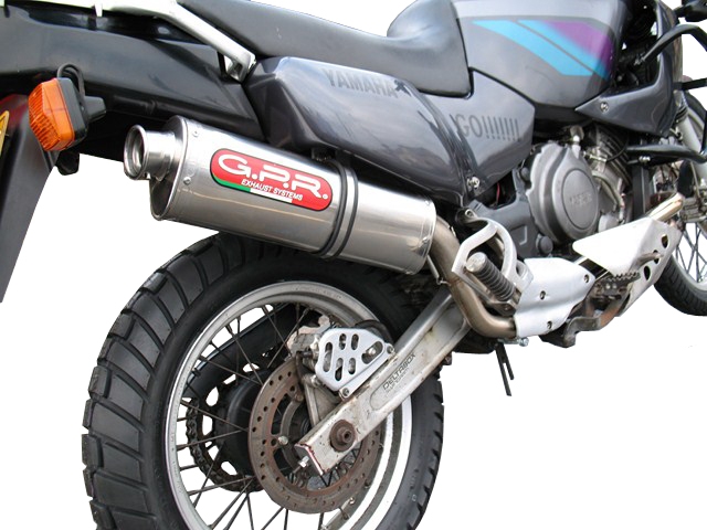 Escape compatible con Yamaha Xtz 750 Supertenere 1989-1997, Trioval, Escape legal, homologado, silenciador con db killer desmontable y tubo de conexión específico 