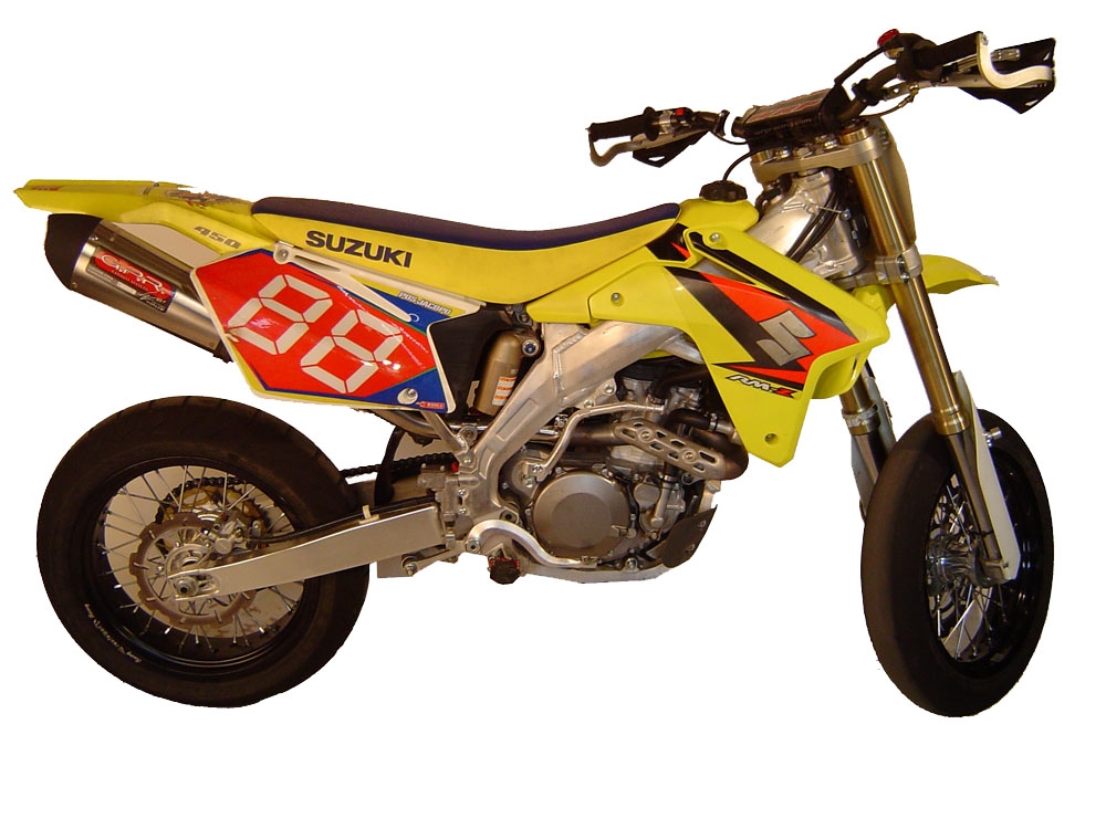 Escape compatible con Suzuki Rmz450 2008-2017, Gpe Ann. titanium, Escape legal, homologado, silenciador con db killer desmontable y tubo de conexión específico 