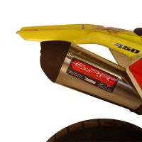 Escape compatible con Suzuki Rmz450 2008-2017, Gpe Ann. titanium, Escape legal, homologado, silenciador con db killer desmontable y tubo de conexión específico 